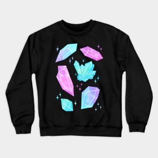 Pastel Watercolor Crystals | Nikury Crewneck Sweatshirt